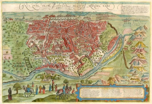 Антикварная карта Каира